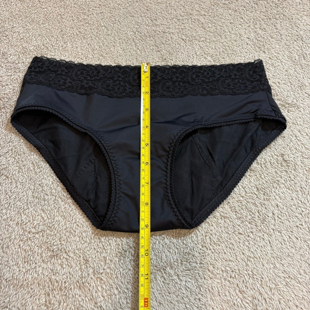 Thinx Hiphugger Period Panties XS Black Lace Trim‎ Absorbent Underwear - Picture 6 of 11